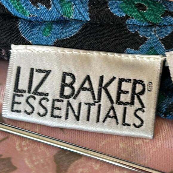 LIz Baker Vintage Womens Skirt One Size Blue Paisley Maxi Boho Hippie - Picture 5 of 7